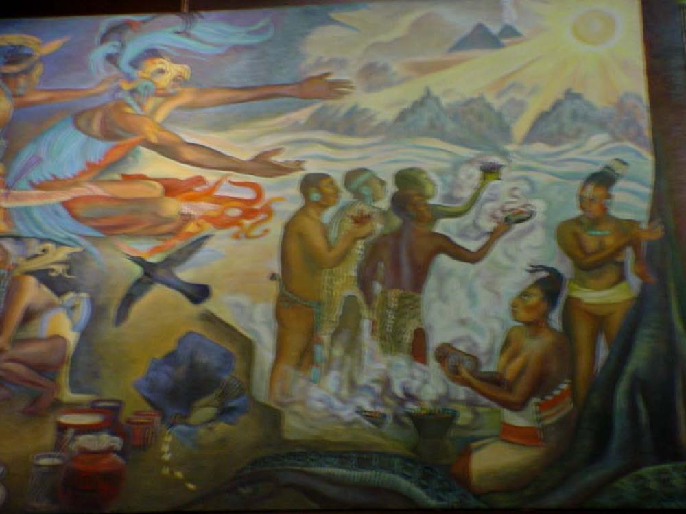 Murales del museo nacional de antropologia e historia