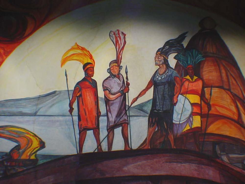 Murales del museo nacional de antropologia e historia